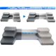 thumbnail image 2 of Organizador de especias extensible de 3 niveles, antideslizante, con 2 estantes escalonados. El estante se extiende de 42 a 62 cm para cocina, refrigerador, despensa, gabinetes, alacenas, encimeras y, 2 of 6