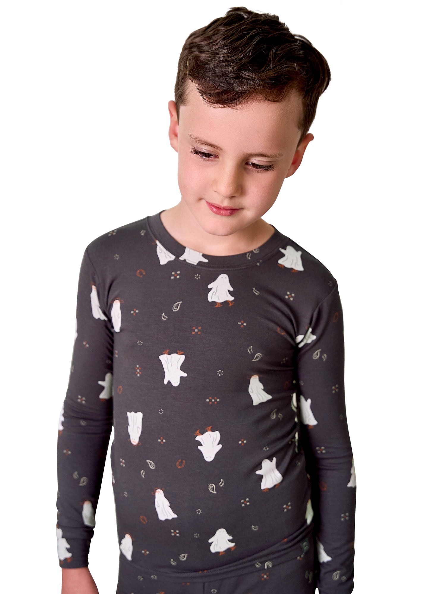 Modern Moments by Gerber Neutral Long Sleeve Halloween Pajama Set, 2-Piece, Sizes 12 Months - 5T