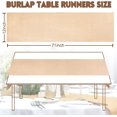 thumbnail image 2 of Duslogis 2 Pcs Natural Burlap Table Runners – 12 Inch x 70 Foot Burlap Roll for Dining Room Table, Outdoors – Rustic Farmhouse Jute Table Runner Decor for Parties, Weddings, and Holidays, 2 of 7