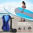 thumbnail image 4 of SereneLife Inflatable Stand Up Paddle Board - Wide Stable Design, Non-Slip Deck for Adults & Youth with Premium Paddle Board Accessories: Carry Bag, Dual Action Pump, Paddle, Ankle Leash - 10', 4 of 9