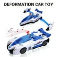 thumbnail image 3 of BESTSKY Transforming Car Toy,Police Vehicles Aircraft Toys with Automatic Transformation & 360 Degree Rotation,Police Toys for Boys Kids 3+ Year Old, 3 of 7