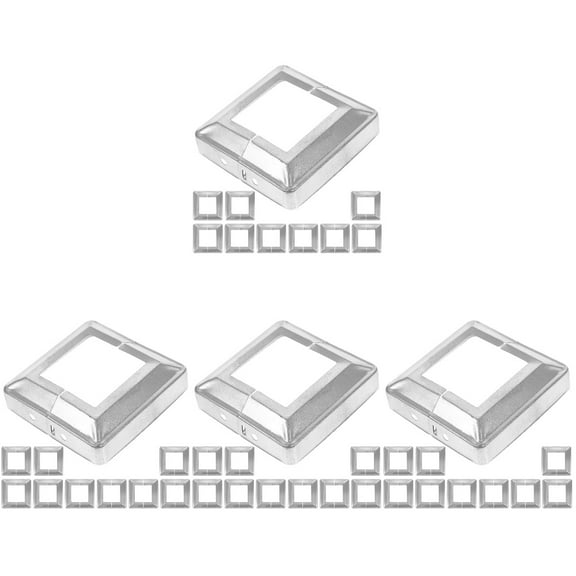 Hemoton 40 pcs Split Style Fence Post Wraps Corridors Post Cap Replacement Post Trims