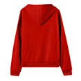 thumbnail image 5 of Lumtrix Zip Up Hoodie Women Long Sleeve Fall Winter Oversized Sweatshirts Zipper Oversized Cute Track Jackets With Pockets Red L, 5 of 5