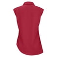 thumbnail image 5 of frariair ​Casual Oversized Collared Top With Open Front For Beach Cover Up Or Layering Over Swimwear​ Red, 5 of 8