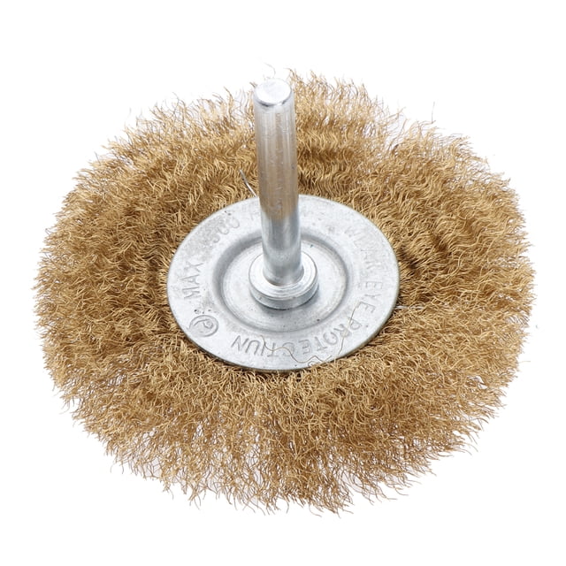 Cepillo Plano De Alambre Con Vástagos Templados Y Engarzados Con Vástago: Se Adhiere A La Mayoría De Los Taladros Eléctricos Para Limpiar Y Restregar 75mm 0.13mm Baoblaze Cepillo de rueda de alambre