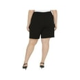 thumbnail image 3 of Alfani Plus Size Wide Waistband Shorts Deep Black 18W, 3 of 3