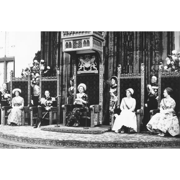 Queen Juliana Delivers 'Speech From The Throne' At The State Opening Of Dutch Legislature. Sept. 21 History (24 x 18)