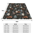 thumbnail image 3 of Honeii Fox In The Forest Print Fleece Blanket - Throw Blanket for Bed, Sofa, Couch, Camping, and Travel , Microplush Ultra Soft Warm Blanket-50"x40", 3 of 7