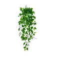 thumbnail image 4 of Colgante de pared verde artificial, colgante de pared de flores de plástico, decoración de pared verde falsa, arte de pared de planta de hojas grandes, fácil de instalar, ligero y portátil,, 4 of 9
