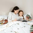 thumbnail image 5 of jejeloiu Christmas Reindeer Full Size Comforter Sets,Cute Santa Claus Bedding Comforter Set,Chic Xmas Gifts Bedding Sets For Child,Ultra Soft Home Decor Reversible,3-Piece, 5 of 8