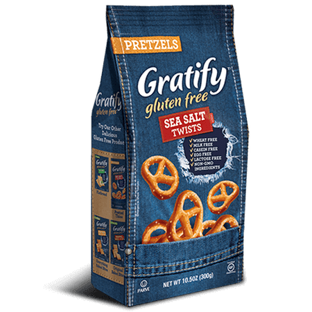 Gratify Gluten Free Pretzels, Twists, Sea Salt, 14.1