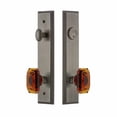 thumbnail image 2 of Grandeur Carr  Tall Plate Single Cylinder One Piece Knobset with Baguette Knob, 2 of 6