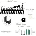 thumbnail image 2 of Chess Medal Holder Medal Hangers Display Rack Sports Hanging Athlete Awards Iron Small Metal Wall Mount Decor with 14 Hooks for International Chess Medals Black 11.4 x 5.1 Inch-Checkmate, 2 of 9