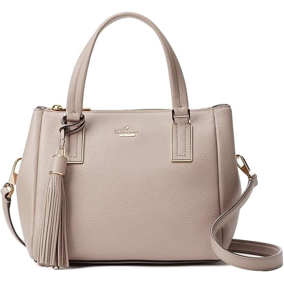 kate spade new york Kingston Drive Small Alena Leather Satchel, Bone Grey