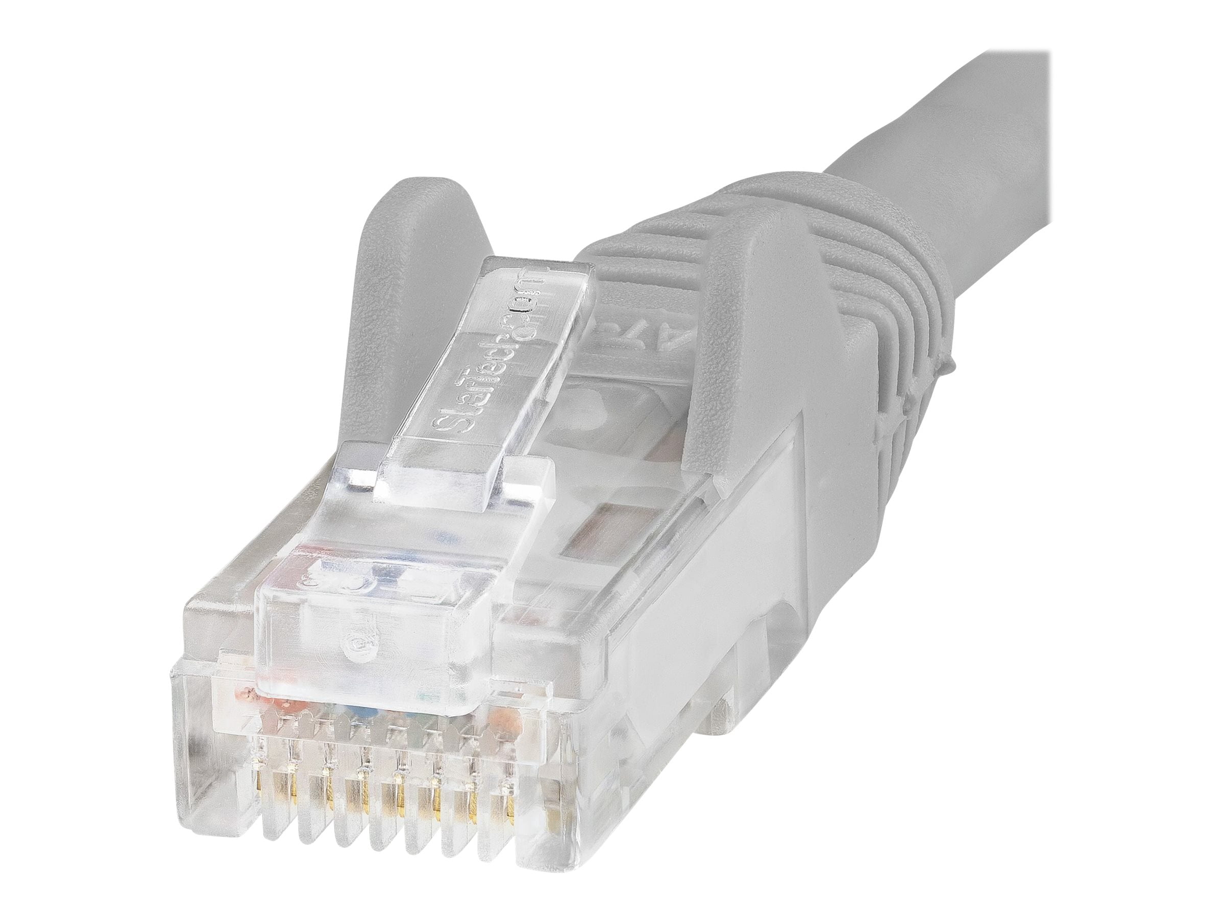 StarTech 35ft CAT6 Ethernet Cable - Gray CAT 6 Gigabit Ethernet Wire -250Mhz 100W PoE RJ45 UTP Network Patch Cord Snagless with Strain Relief (N6PATCH35GR)