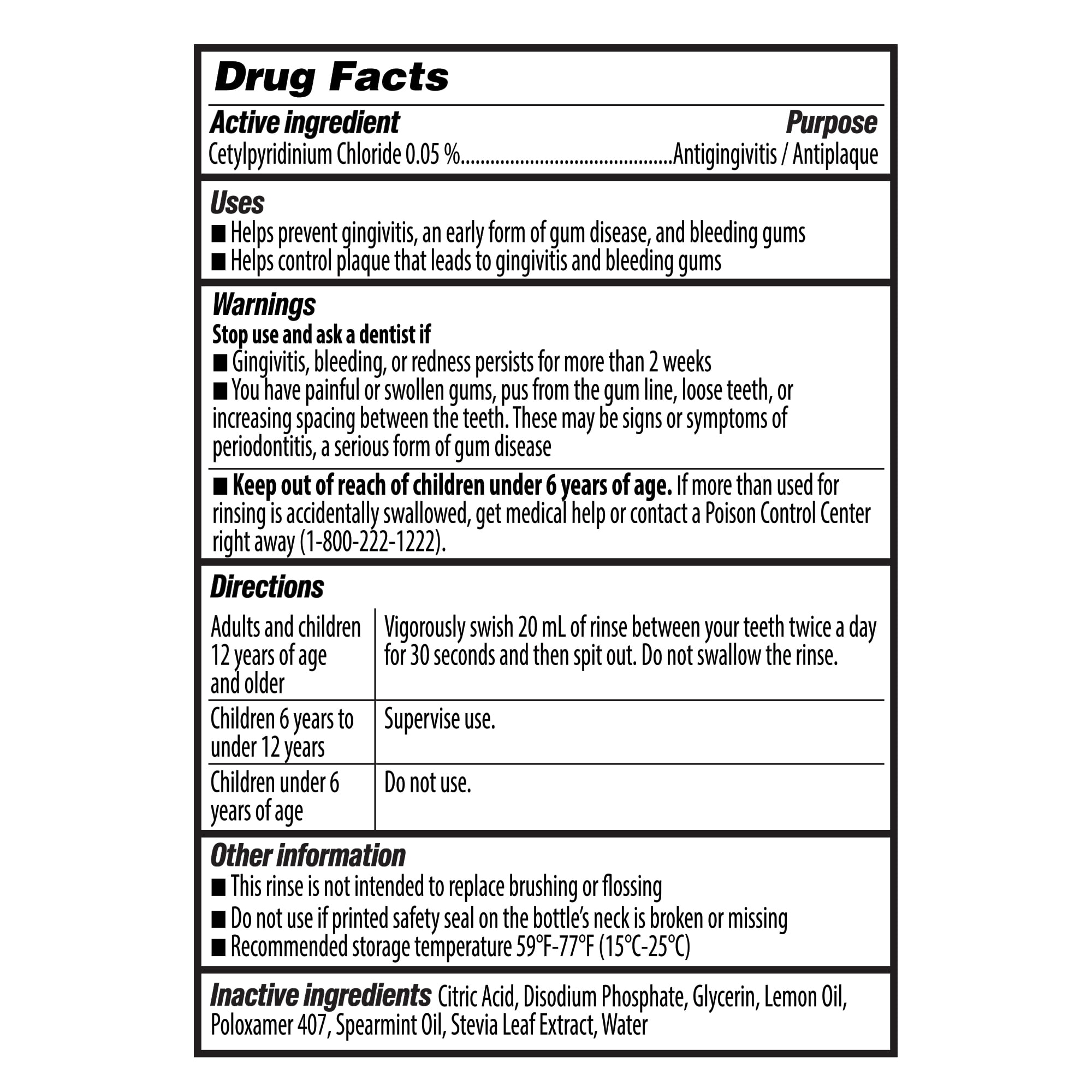 GuruNanda Healthy Gums Antigingivitis Mouthwash - Alcohol Free, Wild Mint - 16 fl oz