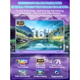 thumbnail image 2 of Rumtuk 16" Purple Laptop,16 GB DDR4 RAM 1 TB SSD,Celeron N5100,Win 11 Pro/MS Office 2019,Ultra-Narrow Bezel Full HD,Color Backlit KB & Face Unlock,USB-C/HDMI/WiFi/BT for Business Study, 2 of 8