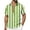 Green, variant on Mens Vertical Striped Button Down Shirts Cuban Guayabera Camp Collar Short Sleeve Casual Tops, Vintage Old Money Style Summer Soft Lightweight Cardigan Shirt for Resort & Beach Vacation