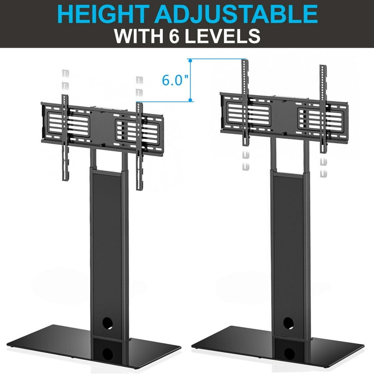 FITUEYES Universal tv Stand with Swivel Mount Height Adjustable
