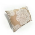 thumbnail image 5 of Mancini Medallion Embroidered 16x24 Throw Pillow, Coffee and Cream, Cover Only, 5 of 5
