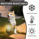thumbnail image 4 of Adornos De Resina Lámpara colgante solar para perro, adorno de resina para jardín al aire libre con luz LED nocturna de 30 cm Yulucky, 4 of 8