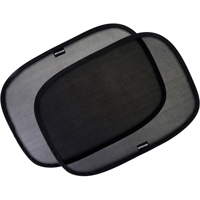 Parasol para ventana de coche para bebé (paquete de 2) - Parasol adhesivo de 48 x 30 cm para ventana lateral del coche - Protección contra el sol, el deslumbramiento y los rayos UV para su hijo.