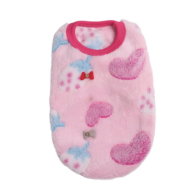 Methold Ropa para mascotas Chaleco de terciopelo coralino Chalecos elásticos para mantener el calor con patrones lindos Ropa Suministros de Ropa para mascotas tipo 1 M Methold PT000674-04