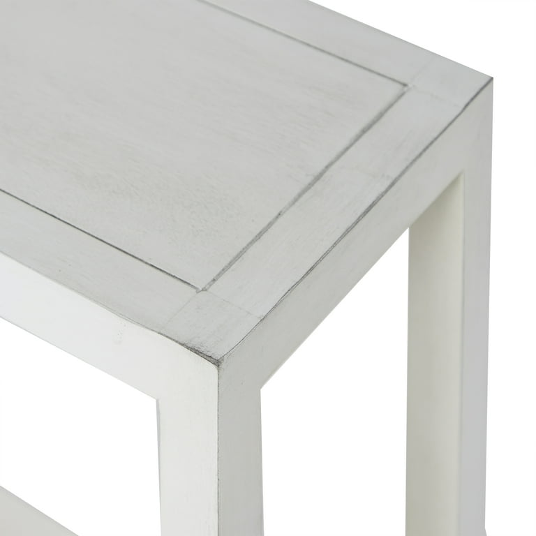 Home D cor Collection Carolina Transitional White Finish Wood