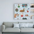thumbnail image 3 of Trademark Fine Art 'Christmas Critters Bright Pattern IIIA' Canvas Art by Emily Adams, 3 of 3