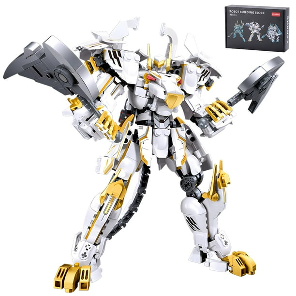 Set de juguetes Building Blocks CSNRHG White Tiger Samurai Mech