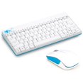 thumbnail image 4 of Keyboard Mouse Set Wireless Protable Combo Mini Ultra Thin Silent 2.4Ghz for Laptop PC X210White, 4 of 5