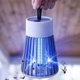thumbnail image 3 of Gustave Rechargeable Electric Mosquito Bug Zapper Indoor Outdoor, Portable Hanging Flying Insect Trap Mosquitoes Killer Lamp with UV Light - Gray, 3 of 11