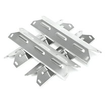 Set of 4 Stainless Steel Heat Plates for Kenmore 4 Burner Grills – Replacement Kenmore Grill Parts (14 15/16" x 3.8")