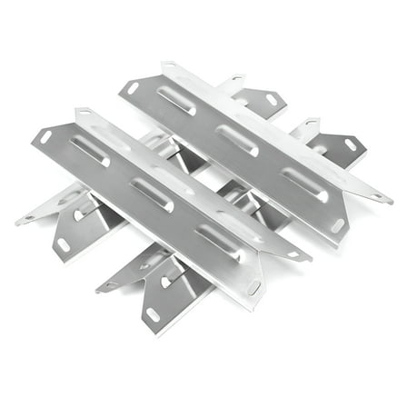 Set of 4 Stainless Steel Heat Plates for Kenmore 4 Burner Grills – Replacement Kenmore Grill Parts (14 15/16" x 3.8")