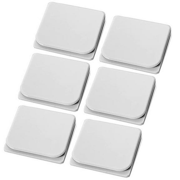 Eease Shower Curtain Clips Splash Guard Holder 6pcs Adhesive