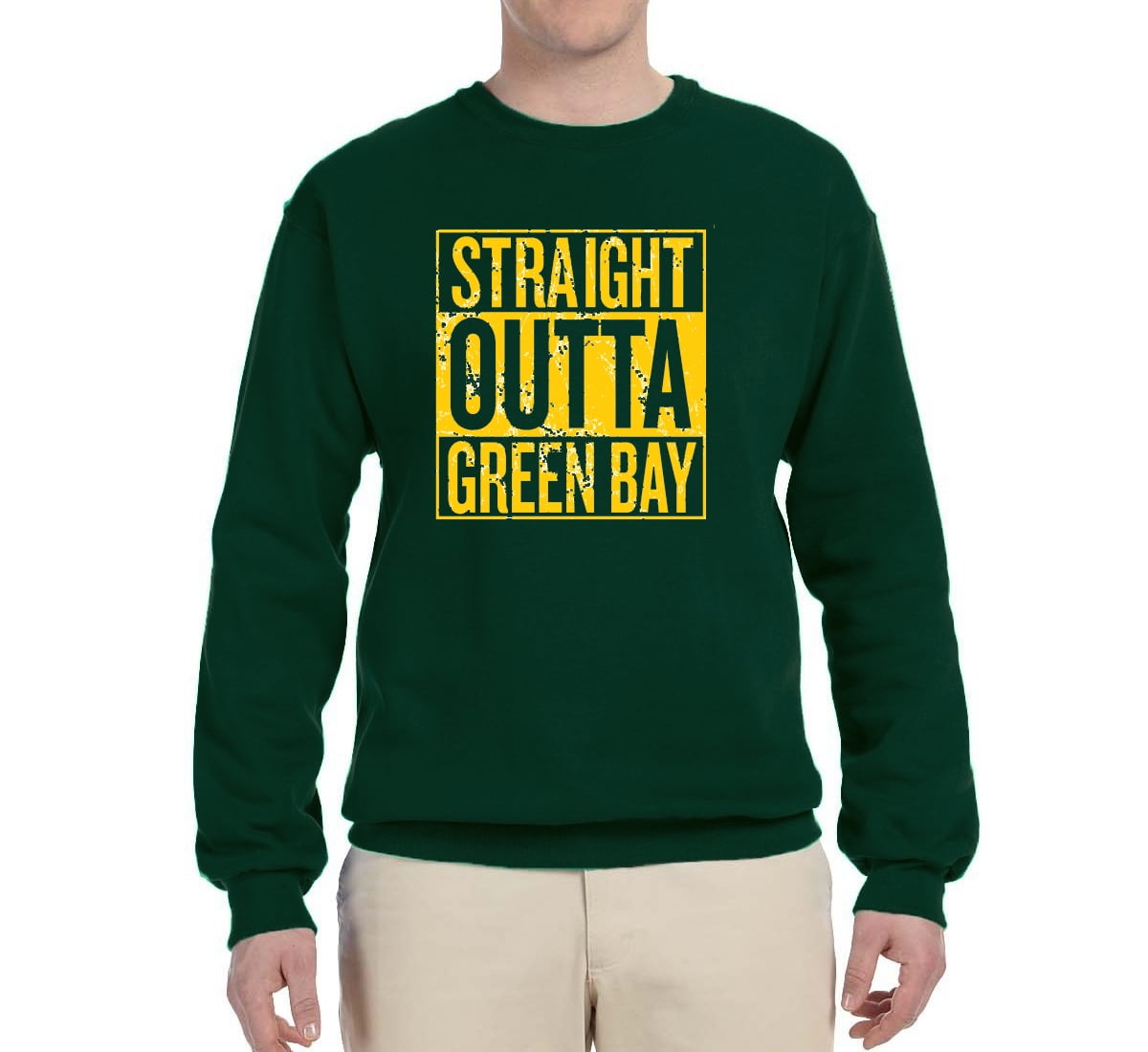 forest green crewneck mens