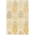 thumbnail image 1 of Linon Aspire Damassé Tapis Tufté Main en Laine 2'x3' Ivoire, 1 of 4
