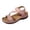 Pink_001, variant on Domuza Womens Wedge Sandals, Adjustable Strap Open Toe Casual Comfort Sandals, Lightweight Non-Slip Summer Walking Shoes Pink 7.5(EU-39)