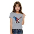 thumbnail image 2 of GERsome Boys Girls Short Sleeve T-Shirts Unisex Kids Crewneck Tee Patriotic Graphic Tees for 4th of July American Flag Shirts, 4-5 Years, 2 of 6