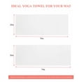 thumbnail image 6 of White Yoga Towel for Hot Yoga Non Slip, Modern Minimalist Pure Soild Color Yoga Mat Towel Absorbent Yoga Sweat Towels Microfiber Hot Yoga Blanket for Bikram Pilates 26"x70", 6 of 7