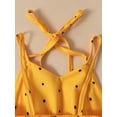 thumbnail image 5 of Lamuusaa Little Girl One Piece Dress,  Sleeveless Elastic Waist  Dress with Wasitbelt Headband, 5 of 7