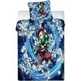 thumbnail image 3 of Demon Slayer Bedding Set Nezuko Microfiber Children's Bedding Set Anime Bedding Set for Kids Teens, 3 of 5