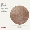 thumbnail image 2 of Alfombras para Recámara | Tapete Redondo de Yute Rustico y Moderno | Alfombra para Sala 120 cm Diámetro | Decoración Hogar Elegancia Natural, 2 of 6