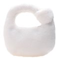 thumbnail image 2 of Felpa Color Sólido Nube Bolso Mujer Invierno Pequeño Monedero (blanco), 2 of 9