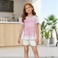 thumbnail image 6 of IYYVV 2-Piece Girls' Outfit Breathable Ruffle Top and Biker Short Summer Printed Matching Set Loose Lightweight Lounge Sets Multicolor 100, 6 of 7