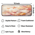 thumbnail image 2 of CURLYOOT Coral Ocean Theme Nautical Seashell Colorful Runner Rug 2'x6' Washable Kitchen Runner Rug Indoor Non Slip Laundry Rugs Floor Carpet for Hallway Kitchen Entryway Bedroom Living Room, 2 of 9