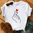 thumbnail image 3 of ALLLIST Crew Neck Womens Tops Summer Short Sleeve White Graphic T-Shirts Summer Blouses, 3 of 8