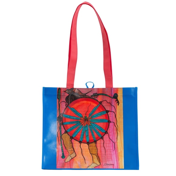 National Indigenous Month Celebration Reusable Grocery Bag, Shopping Bag for Groceries, Multipurpose Tote Bag with Handles