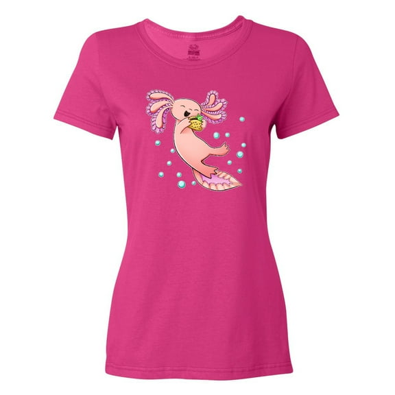 Inktastic Cute Axolotl Loves Tacos Women's T-Shirt