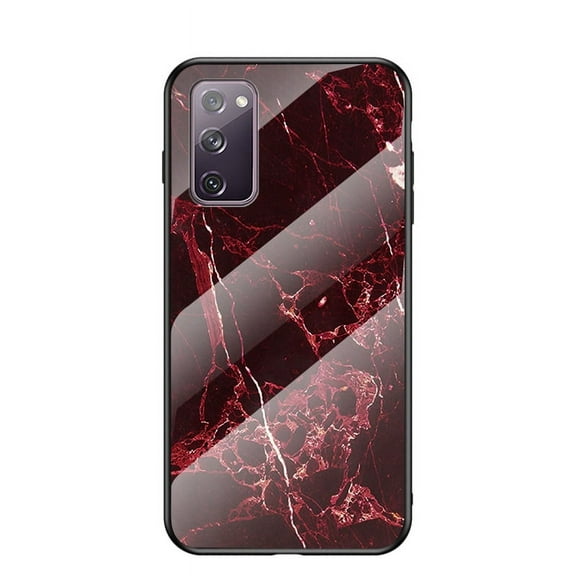 Allytech Galaxy S20 FE 5G Case, Galaxy S20 FE Case, Marble Case Cover Tempered Glass Back Cover Anti-scratch Shockproof Wireless Charging Support Case for Samsung Galaxy S20 FE / S20 Fan Edition
